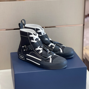 Replica Mens Shoes Dior B23 High Top Sneakers in Black 38 To 45 A151PP580 AA187985