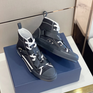 Replica Mens Shoes Dior B23 High Top Sneakers in Black 38 To 45 A151PP580 AA187985