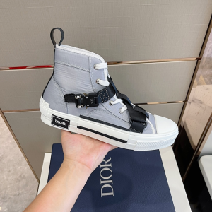 Dior B23 High Top Sneakers Gray 