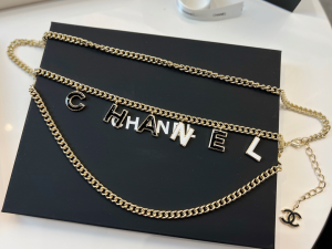 Replica Womens Belts Chanel Monogram Chain Belts A62PP280 AA187846