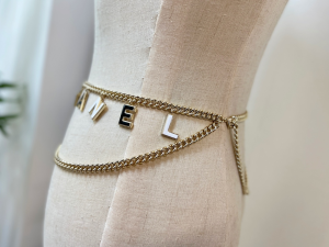 Replica Womens Belts Chanel Monogram Chain Belts A62PP280 AA187846