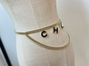 Replica Womens Belts Chanel Monogram Chain Belts A62PP280 AA187846