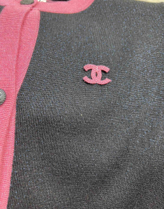 Replica Womens Clothing Chanel CC Logo Black Pink Sweaters SML A40PP780 AA187841