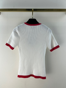 Replica Womens Clothing Chanel CC Logo No5 Sweaters Tops White SML A228PP480 AA188054
