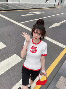 Replica Womens Clothing Chanel CC Logo No5 Sweaters Tops White SML A228PP480 AA188054