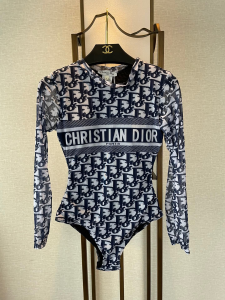 Replica Womens Clothing Dior Oblique One Piece Swimsuit Bikini SML A123PP180 AA187897