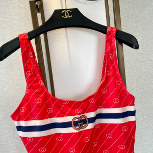 Replica Womens Clothing Gucci One Piece Swimsuit Bikini in Red SML A123PP180 AA187896