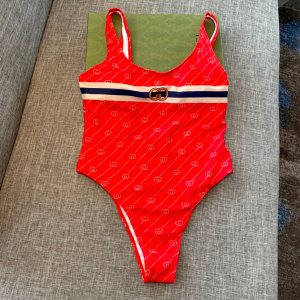 Replica Womens Clothing Gucci One Piece Swimsuit Bikini in Red SML A123PP180 AA187896