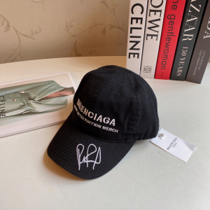 Replica Womens Hats Balenciaga Black Denim Canvas Baseball Hat A190PP180 AA188037