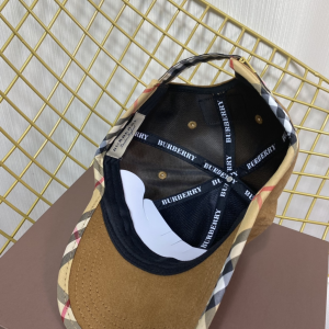 Replica Womens Hats Burberry Brown Cotton Canvas Baseball Hat A190PP180 AA188031