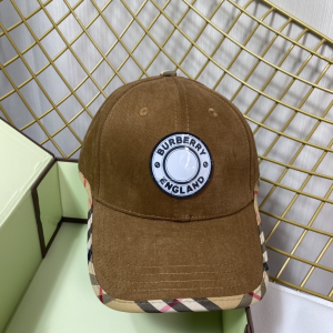 Replica Womens Hats Burberry Brown Cotton Canvas Baseball Hat A190PP180 AA188031