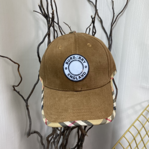 Replica Womens Hats Burberry Brown Cotton Canvas Baseball Hat A190PP180 AA188031