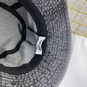 Replica Womens Hats Celine Black Denim Canvas Bucket Hat with Heart A190PP180 AA188022