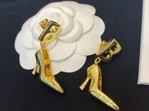 Replica Womens Jewelry Balenciaga Gold Girl Shoe Earrings A39PP180 AA187807