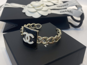 Chanel CC Logo Gold Cuff Bracelet AB8670 