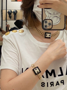 Replica Womens Jewelry Chanel CC Logo Gold Cuff Bracelet AB8670 A39PP180 AA187809