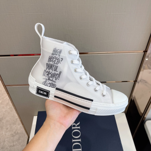 Dior B23 High Top Sneaker Boot White 