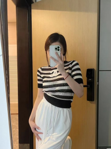 Replica Womens Clothing Chanel CC Logo Sweater Tops SML A228PP480 AA188409