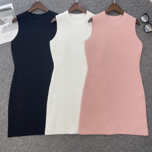 Fendi FF Embossed Sleeveless Minidress 