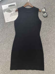 Replica Womens Clothing Fendi FF Embossed Sleeveless Minidress SML A228PP580 AA188408