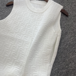 Replica Womens Clothing Fendi FF Embossed Sleeveless Minidress SML A228PP580 AA188408