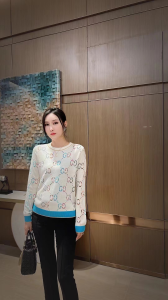 Replica Womens Clothing Gucci GG Wool Jacquard Sweater SML A228PP580 AA188410
