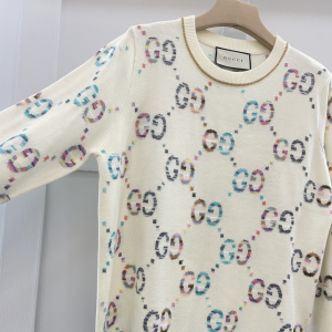 Replica Womens Clothing Gucci GG Wool Jacquard Sweater SML A228PP580 AA188410