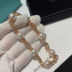 Tiffany City Hardwear Pearl Bracelet Rose Gold 