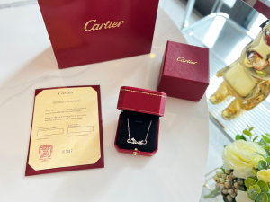 Replica Womens Jewelry Cartier Panthere de Cartier Necklace Silver A62PP380 AA188431