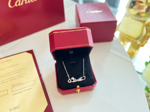 Replica Womens Jewelry Cartier Panthere de Cartier Necklace Silver A62PP380 AA188431