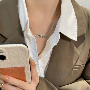 Replica Womens Jewelry Cartier Panthere de Cartier Necklace Silver A62PP380 AA188431