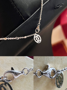 Replica Womens Jewelry Cartier Panthere de Cartier Necklace Silver A62PP380 AA188431