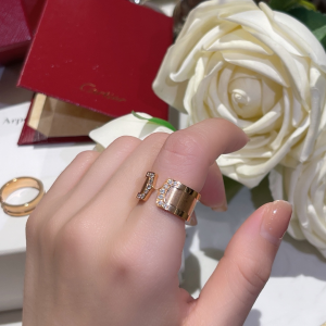 Replica Womens Jewelry Cartier Rose Gold Diamonds Rings A173PP180 AA188551