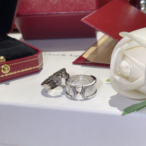 Replica Womens Jewelry Cartier Silver Diamonds Rings A173PP180 AA188550