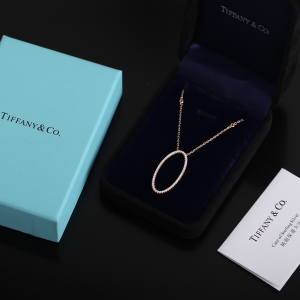Replica Womens Jewelry Tiffany Diamonds Round Pendant Necklace A205PP280 AA188570