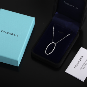 Replica Womens Jewelry Tiffany Diamonds Round Pendant Necklace A205PP280 AA188570