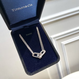 Replica Womens Jewelry Tiffany Hardwear Double Link Pendant Necklace A62PP280 AA188820