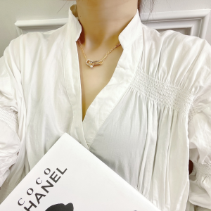 Replica Womens Jewelry Tiffany Hardwear Double Link Pendant Necklace A62PP280 AA188820