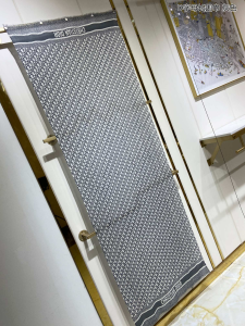 Dior Oblique Gray Cashmere Silk Scarf 