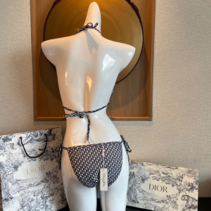 Replica Free Gift Dior Oblique Cotton Swimsuit Bikini SML A123PP105 AA189103