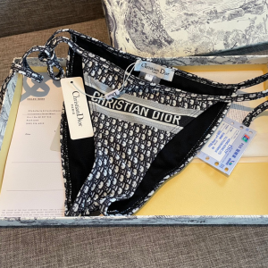 Replica Free Gift Dior Oblique Cotton Swimsuit Bikini SML A123PP105 AA189103