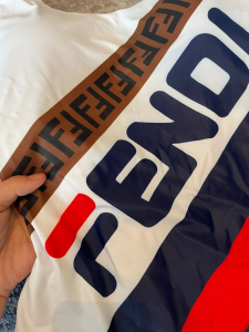 Replica Free Gift Fendi FF Logo Cotton Swimsuit Bikini SML A123PP105 AA189106