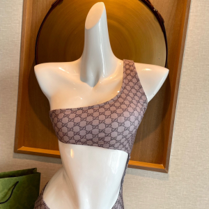 Replica Free Gift Gucci Beige GG Cotton Swimsuit Bikini SML A123PP105 AA189104