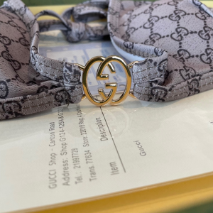 Replica Free Gift Gucci Beige GG Cotton Swimsuit Bikini SML A123PP105 AA189105