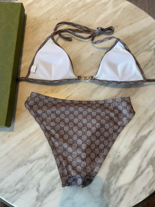 Replica Free Gift Gucci Beige GG Cotton Swimsuit Bikini SML A123PP105 AA189105