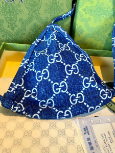 Replica Free Gift Gucci Blue GG Cotton Swimsuit Bikini SML A123PP105 AA189101