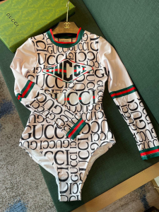 Replica Free Gift Gucci Logo Cotton Swimsuit Bikini SML A123PP105 AA189102