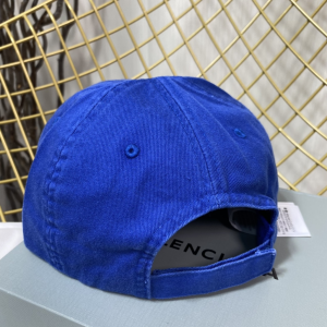 Replica Womens Hats Balenciaga Blue Cotton Baseball Cap Hat A190PP180 AA189146