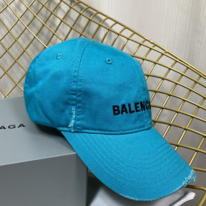 Replica Womens Hats Balenciaga Green Cotton Baseball Cap Hat A190PP180 AA189145
