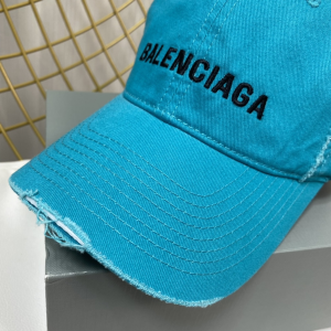 Replica Womens Hats Balenciaga Green Cotton Baseball Cap Hat A190PP180 AA189145